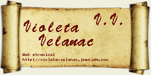 Violeta Velanac vizit kartica